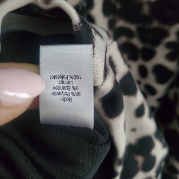 Jennifer Lopez Leopard Print Sleeveless Sheath Dress 2 - Picture 9 of 9